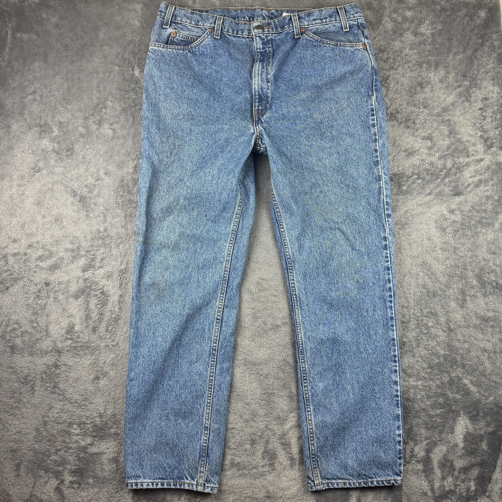 Vintage Levis Jeans Mens 39x32 Blue Denim Straight Leg Orange Tab Grunge‎ 90s
